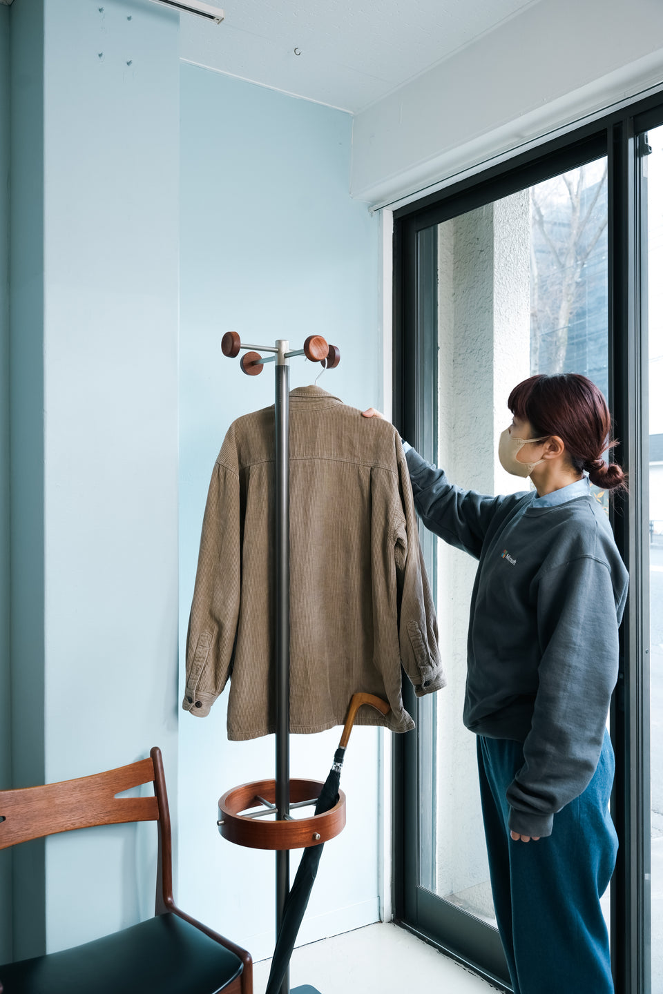 ジャパニーズヴィンテージ ホールスタンド コートラック ミッド