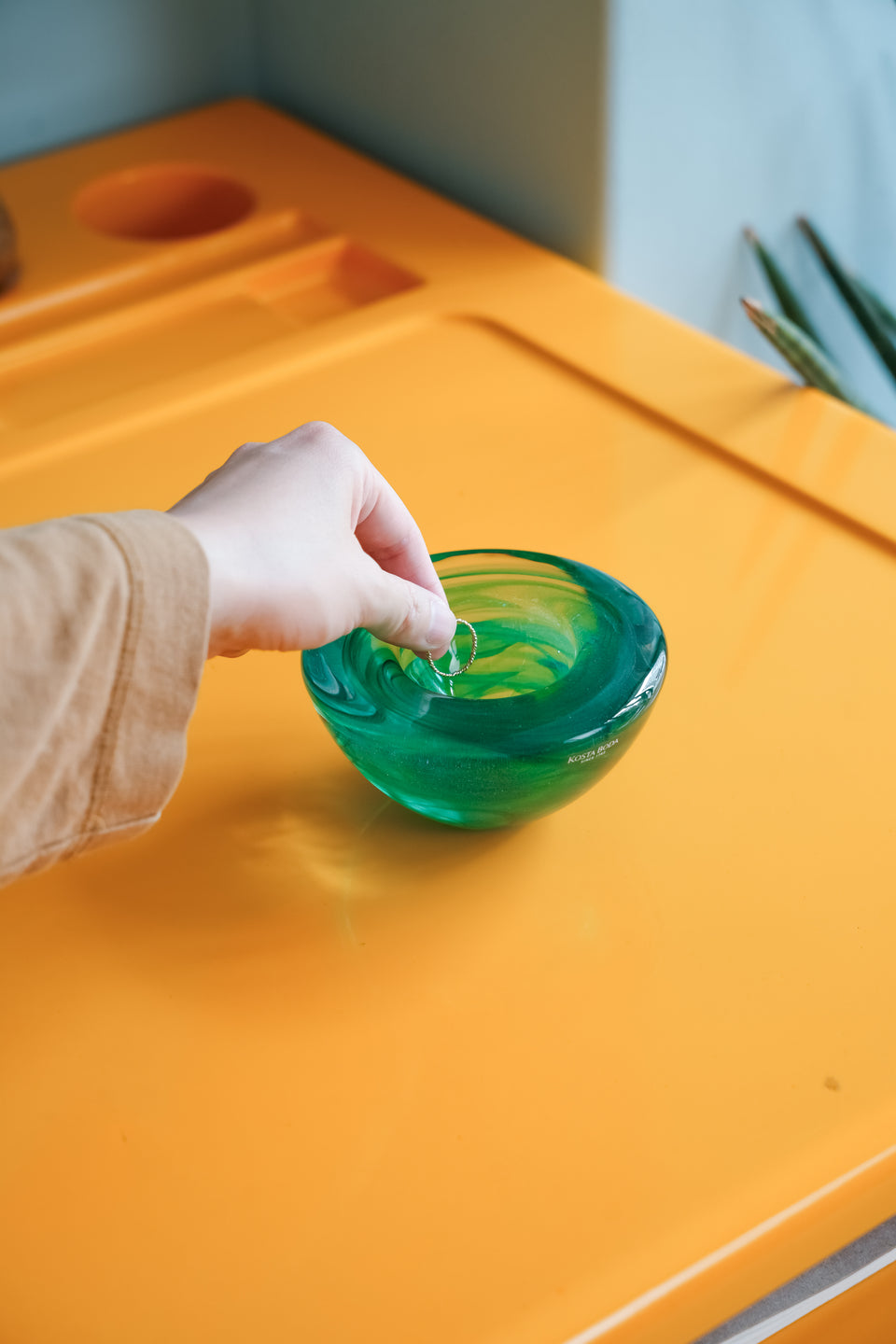 Kosta Boda Anna Ehrner Glass Bowl "Atoll"/コスタボダ ガラスボウル アトール アナ・アーナー