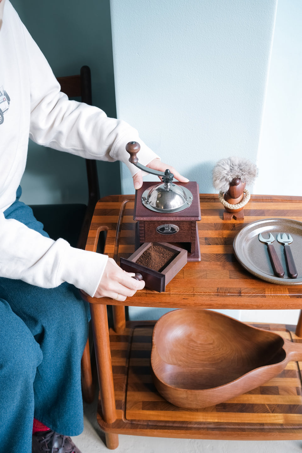 Peugeot Coffee Mill Nostalgie Brown/プジョー コーヒーミル ノスタルジー
