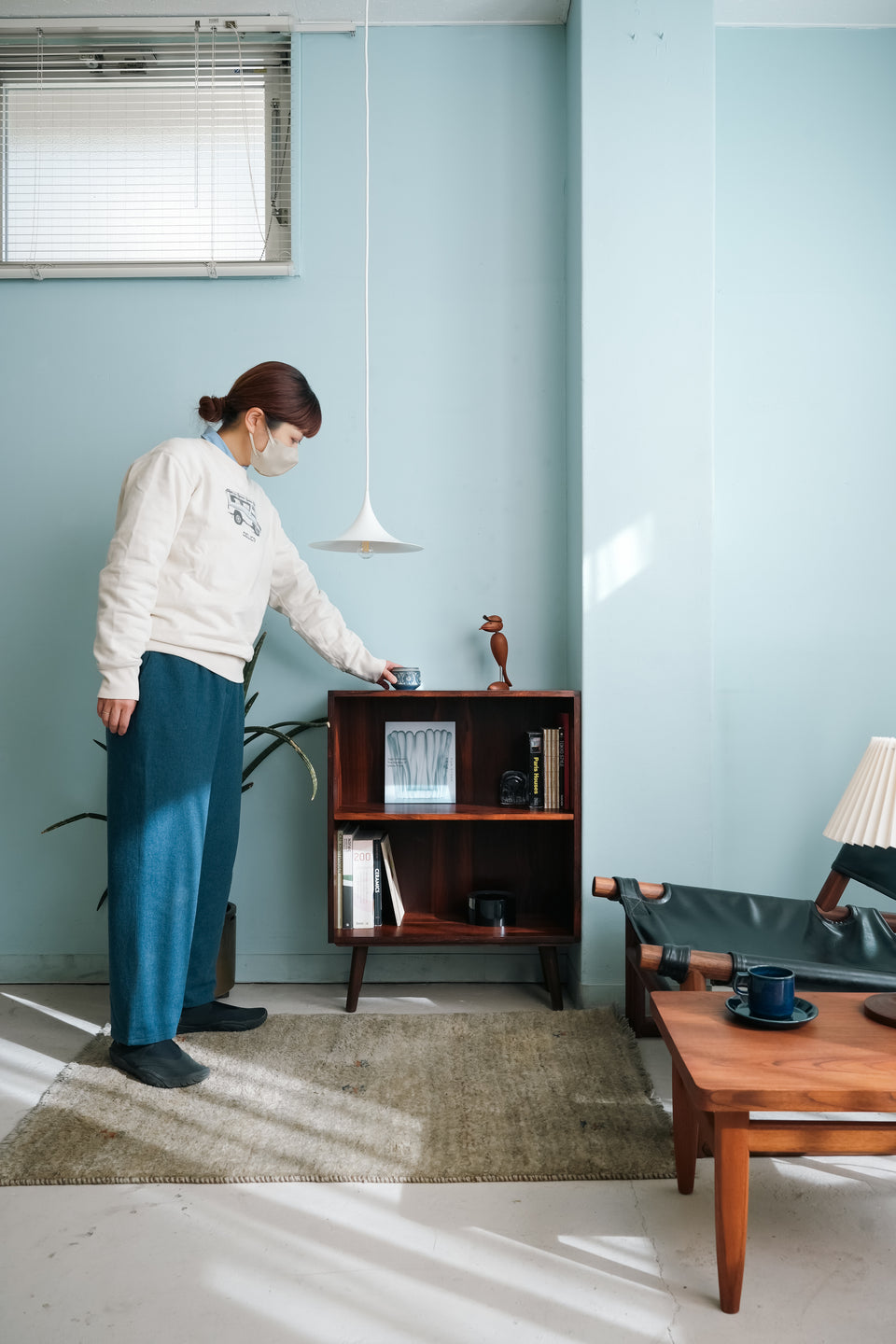 Rosewood Small Bookcase Danish Vintage/デンマークヴィンテージ スモールブックケース ローズウッド 本棚 北欧家具
