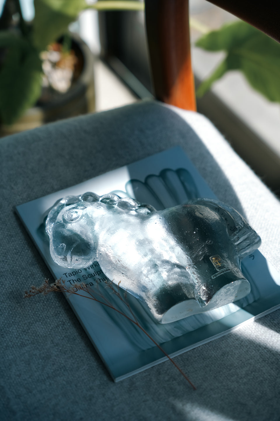 SKRUF Pony Glass Objet Lars Hellsten/スクルーフ ポニーのガラスオブジェ ラース・ヘルステン スウェーデンヴィンテージ