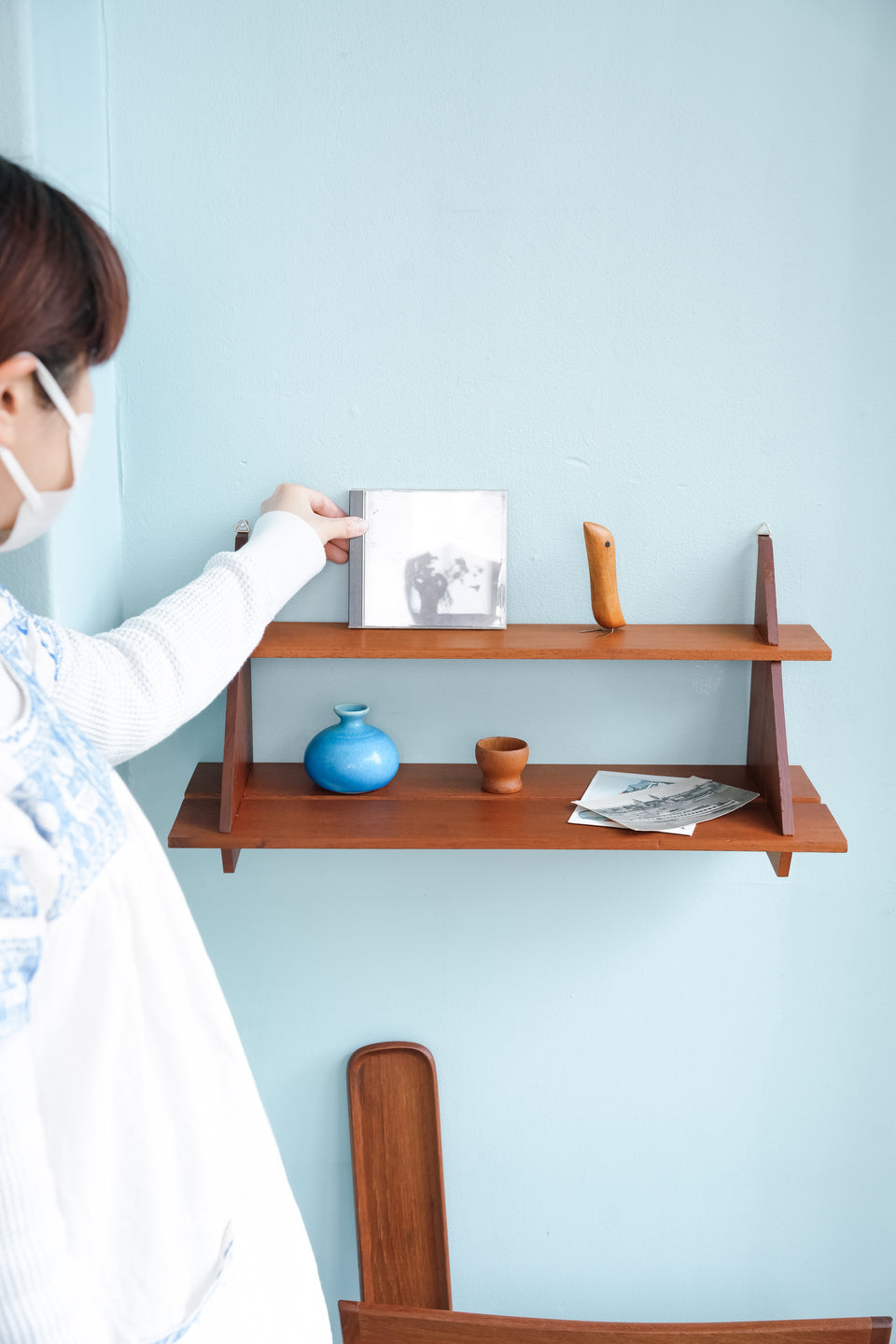 Teak Wall Shelf Scandinavian Vintage/北欧ヴィンテージ ウォールシェルフ チーク材