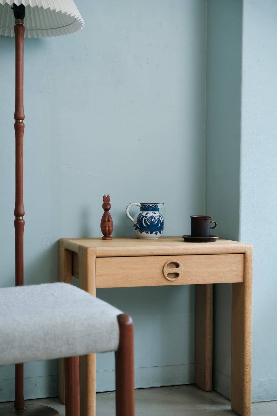 Teak Rabbit Sculpture Objet Scandinavian Vintage/北欧ヴィンテージ チークのうさぎ オブジェ
