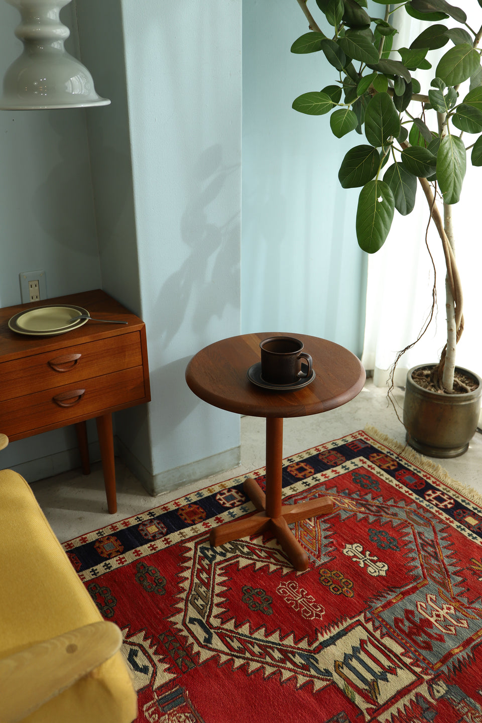 Teak Round Side Table Danish Modern Design/ラウンドサイドテーブル チーク材 デンマークモダンデザイン