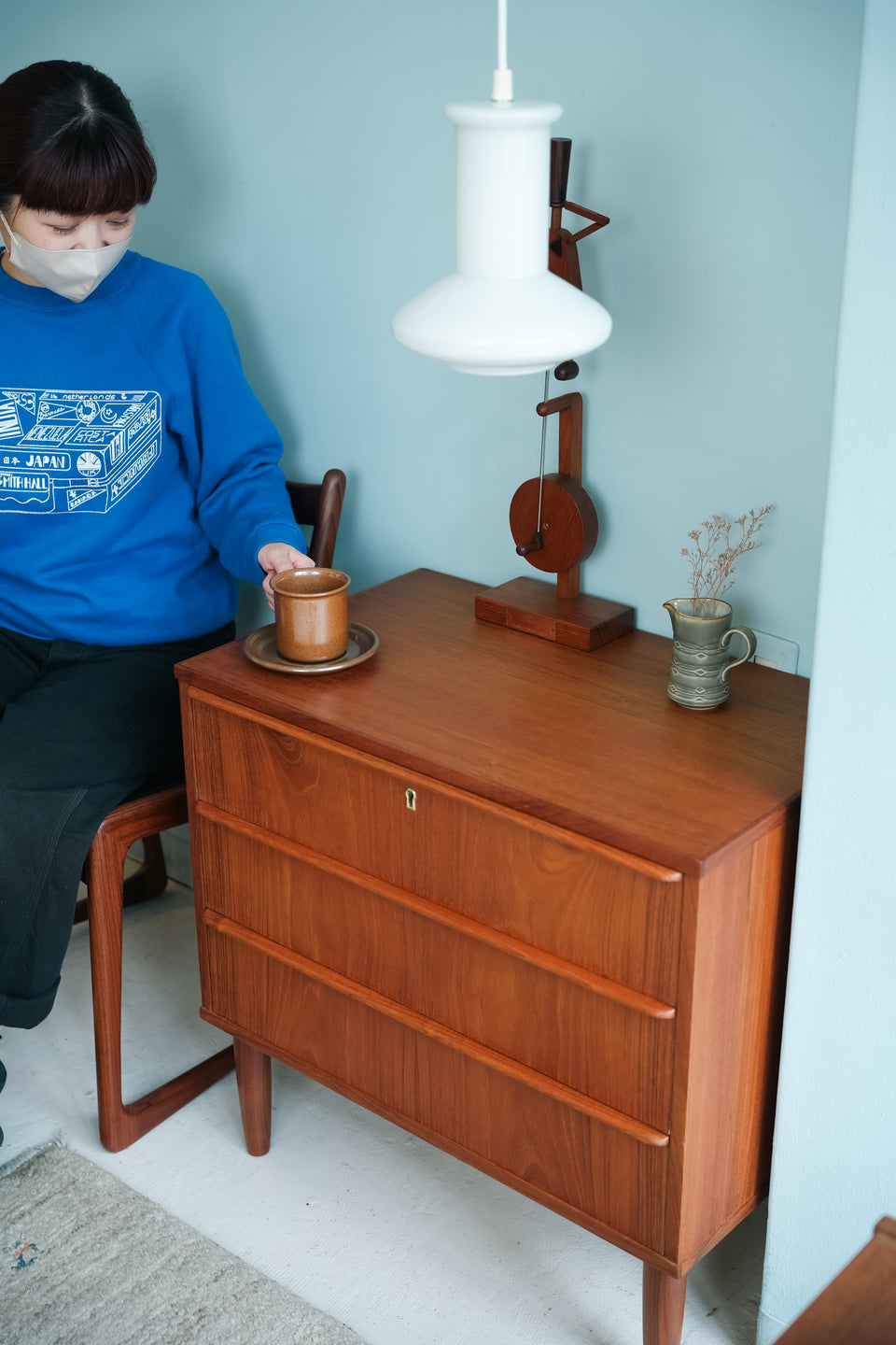 Teakwood 3drawer Chest Danish Vintage/デンマークヴィンテージ 3段チェスト チーク材 北欧家具