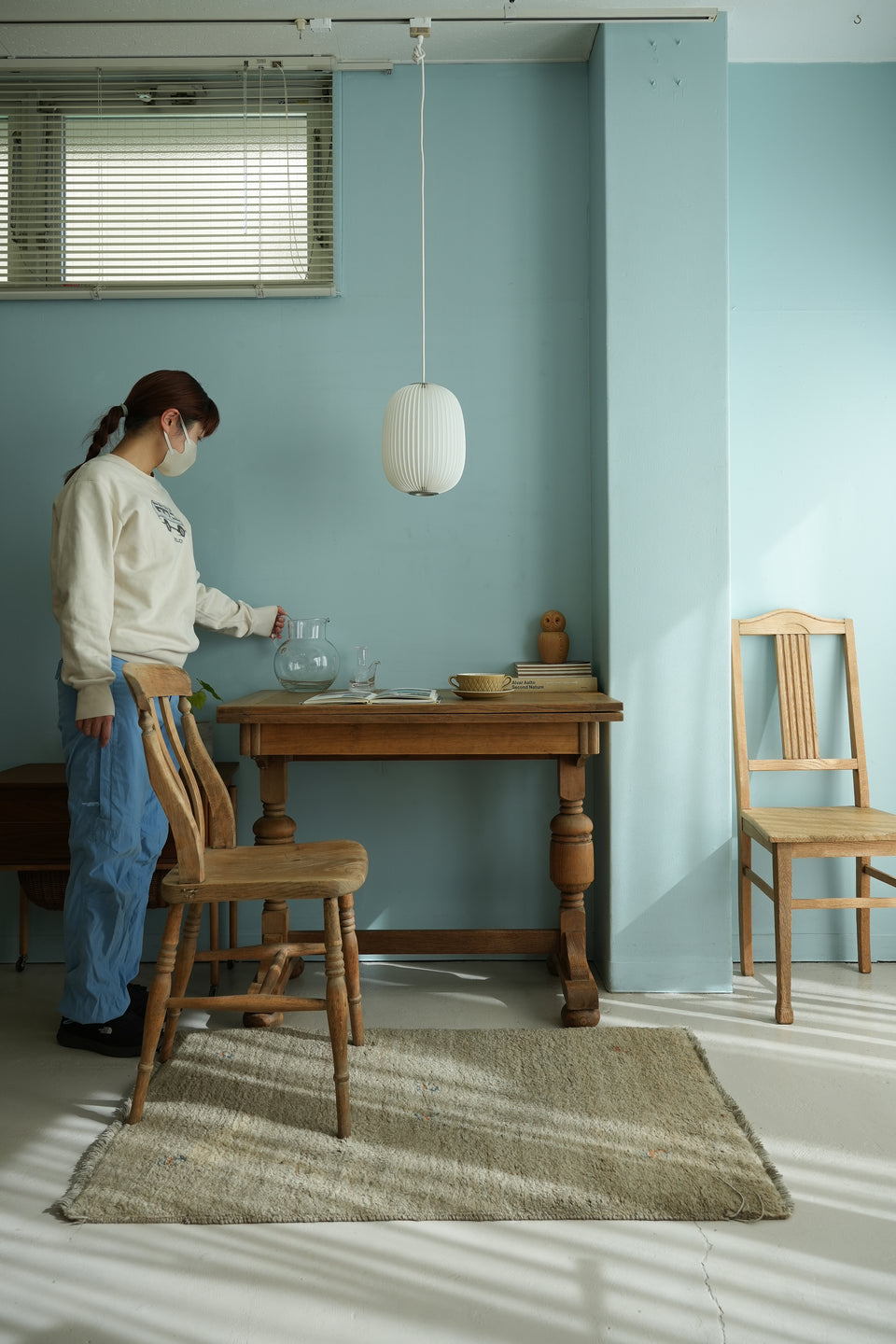 UK Antique Extension Table/イギリスアンティーク エクステンションテーブル
