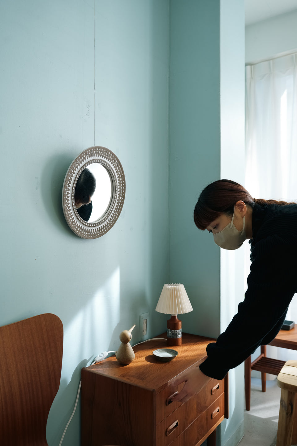 Upsala-Ekeby Wall Mirror Göran Andersson “Cornus”/ウプサラ・エクビー ウォールミラー ゴラン・アンダーソン 北欧インテリア
