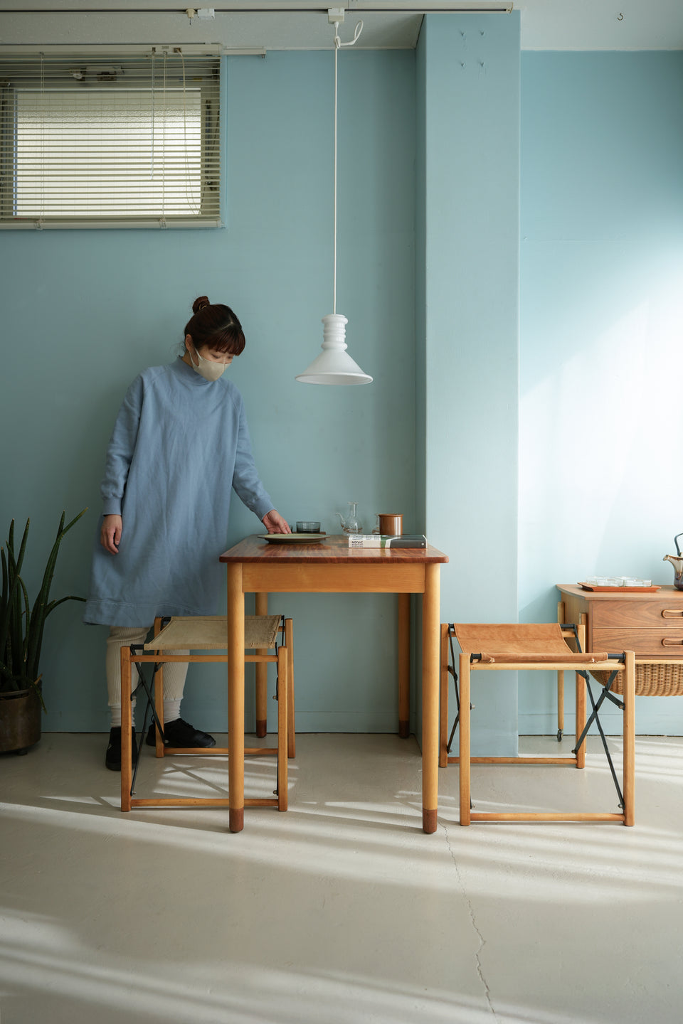 Vintage Folding Stool/ヴィンテージ 折りたたみスツール キャンバス地