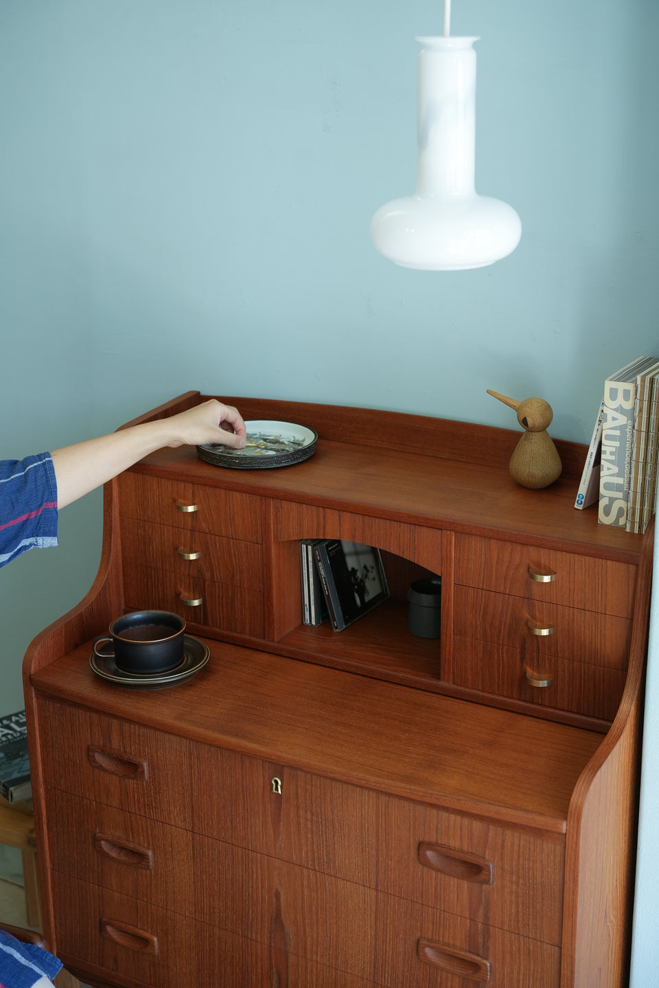 Writing Bureau Dresser Danish Vintage/デンマークヴィンテージ ライティングビューロー ドレッサー ミラー付 北欧家具