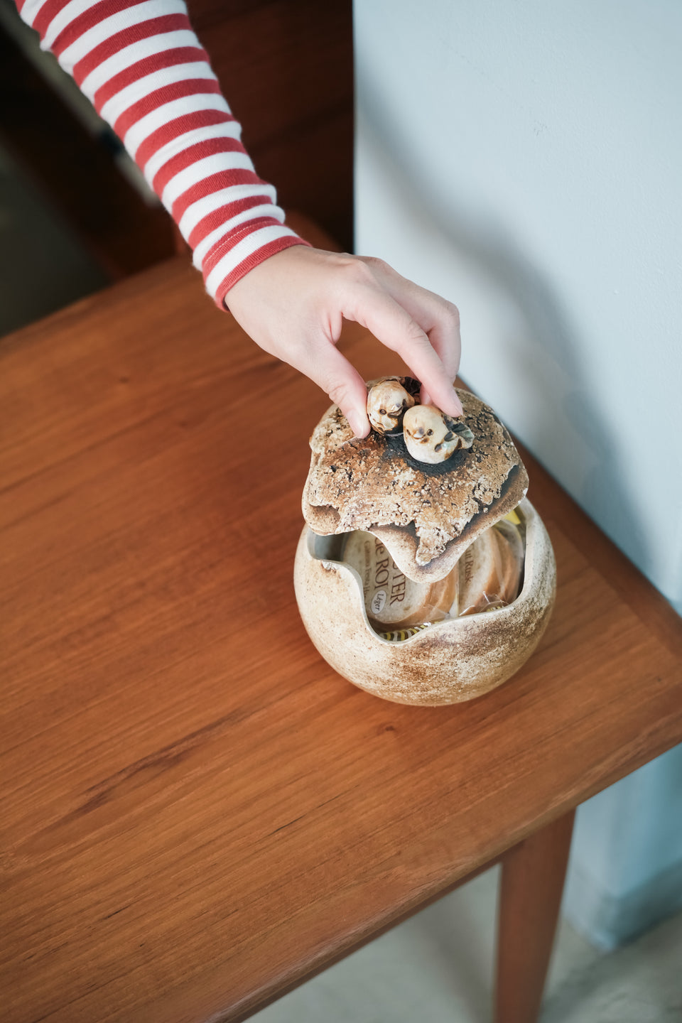 Hogbacka Sibbo Sipoo Bird Lidded Pot Finnish Vintage/フィンランドヴィンテージ 鳥モチーフ 蓋付きポット