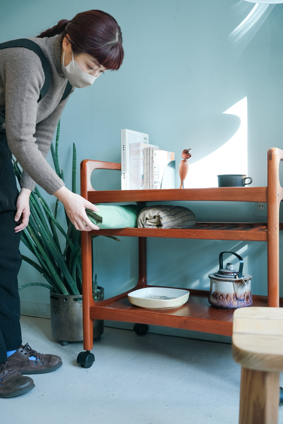 Brink Mobler Teak Serving Trolley Wagon/ブリンクモブラー サービングトロリー ワゴン チーク材 デンマークヴィンテージ