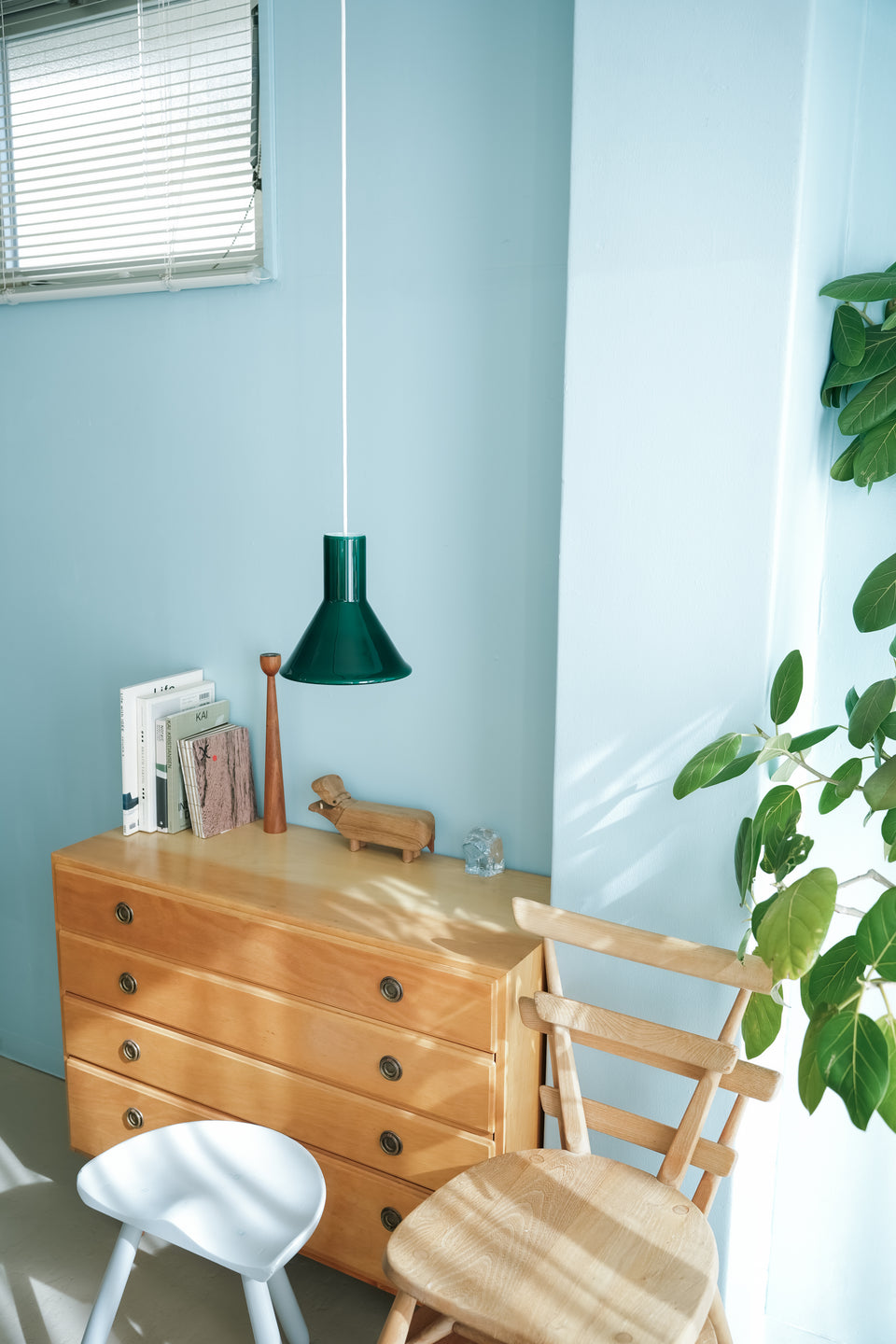 Small Holmegaard P&T Pendant Green Michael Bang/スモール ホルムガード ペンダントライト グリーン 照明 デンマークヴィンテージ