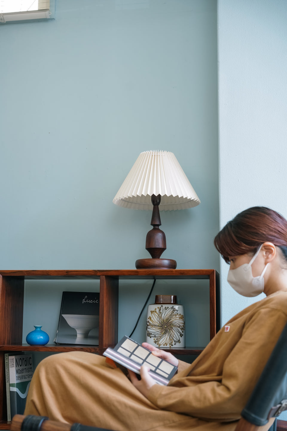 Danish Vintage Rosewood Sculptural Table Lamp/デンマークヴィンテージ テーブルランプ ローズウッド材