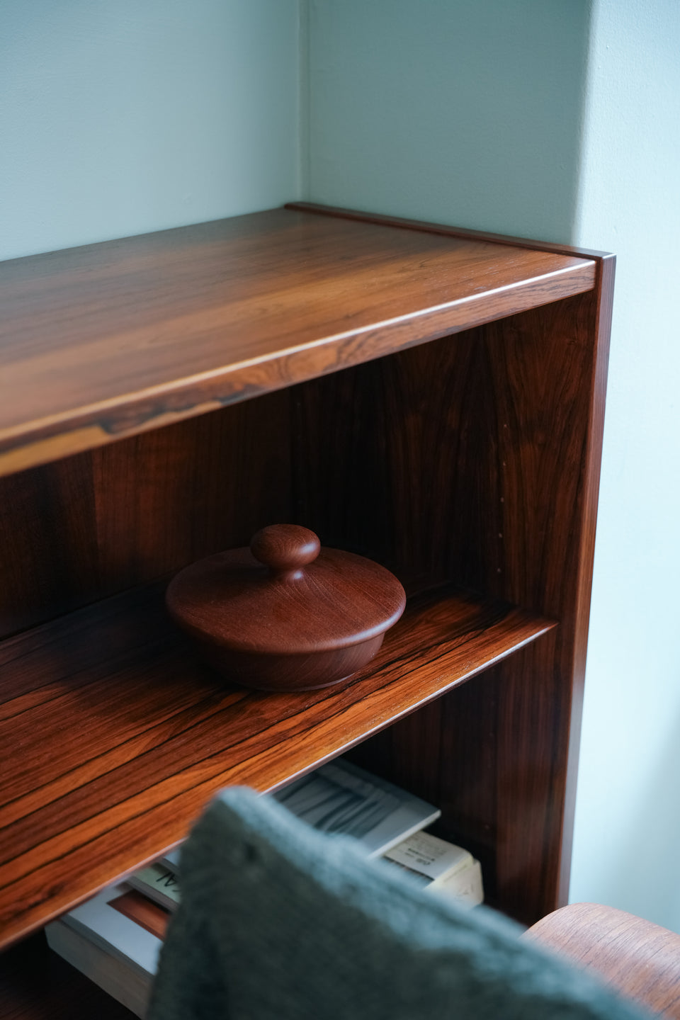 Danish Vintage Teak Pot and with Brush/デンマークヴィンテージ ポット 蓋付きボウル ブラシ チーク材 北欧インテリア