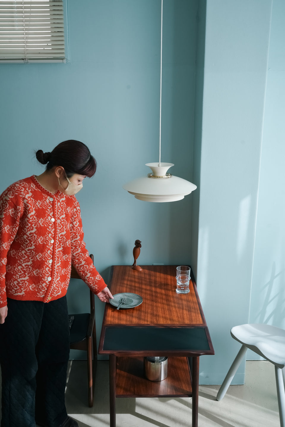 Danish Vintage Multi Shade Pendant Light/デンマークヴィンテージ ペンダントライト 照明 北欧モダン 