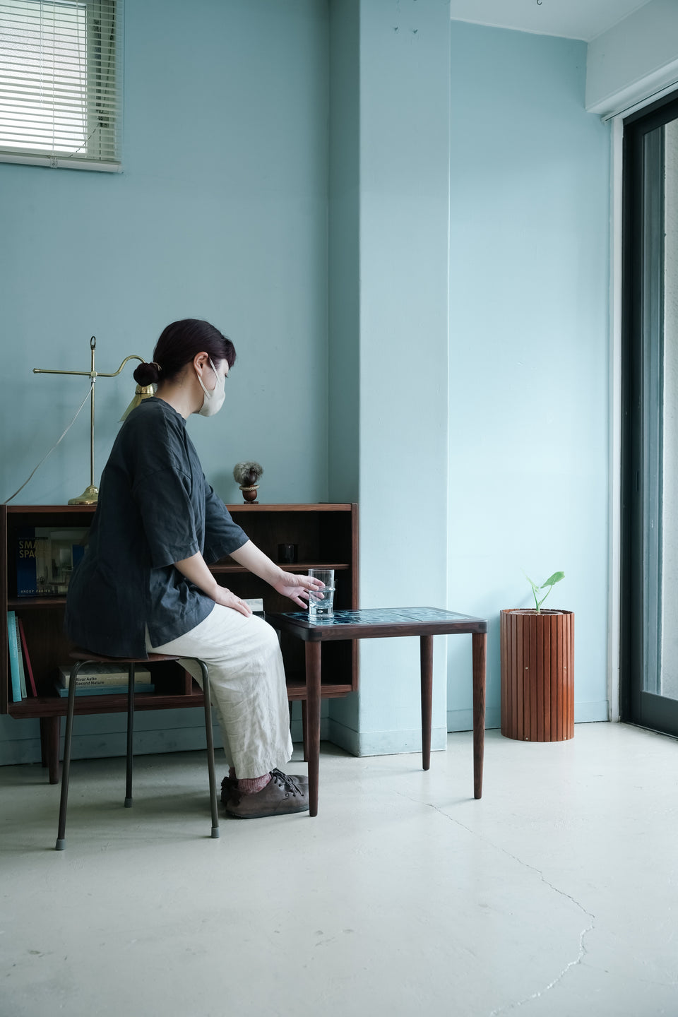 Danish Vintage Rosewood Tile Top Side Table/デンマークヴィンテージ サイドテーブル ローズウッド材 タイルトップ
