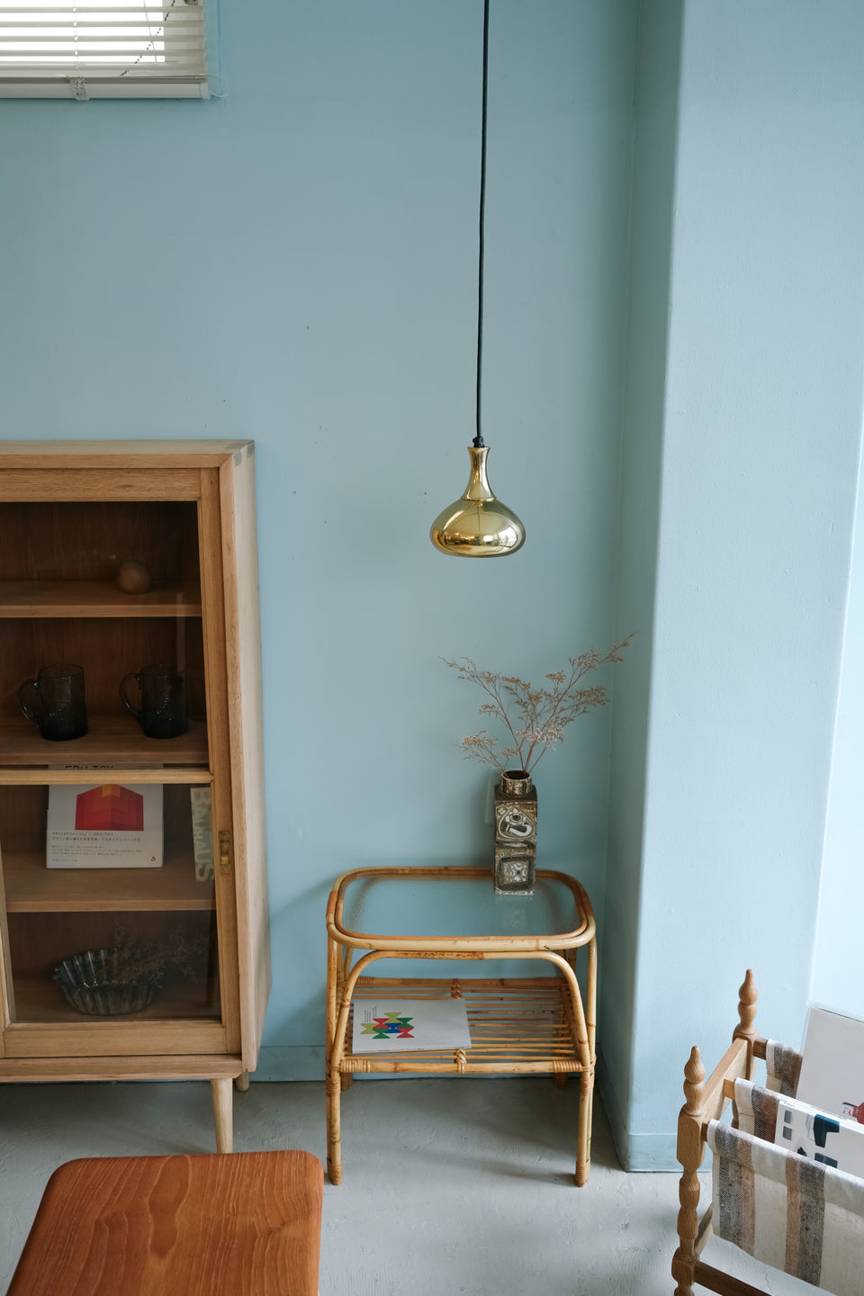Danish Vintage Scandi-Lamp Brass Pendant Light/デンマークヴィンテージ ペンダントライト 真鍮製