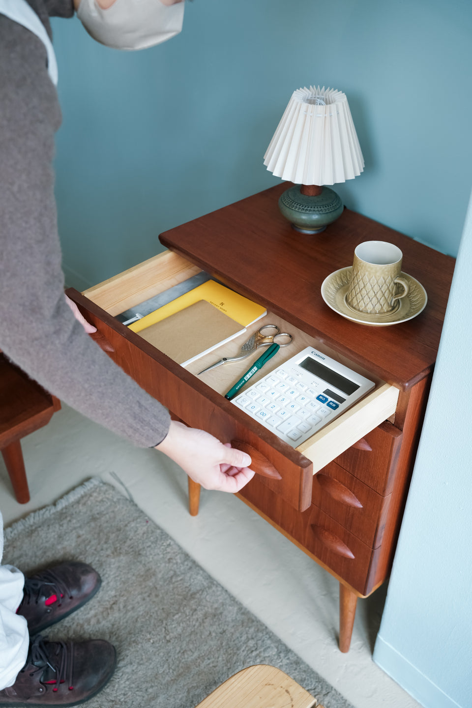 Danish Vintage Teak 4drawer Small Chest/デンマークヴィンテージ 4段 スモールチェスト チーク材 北欧家具