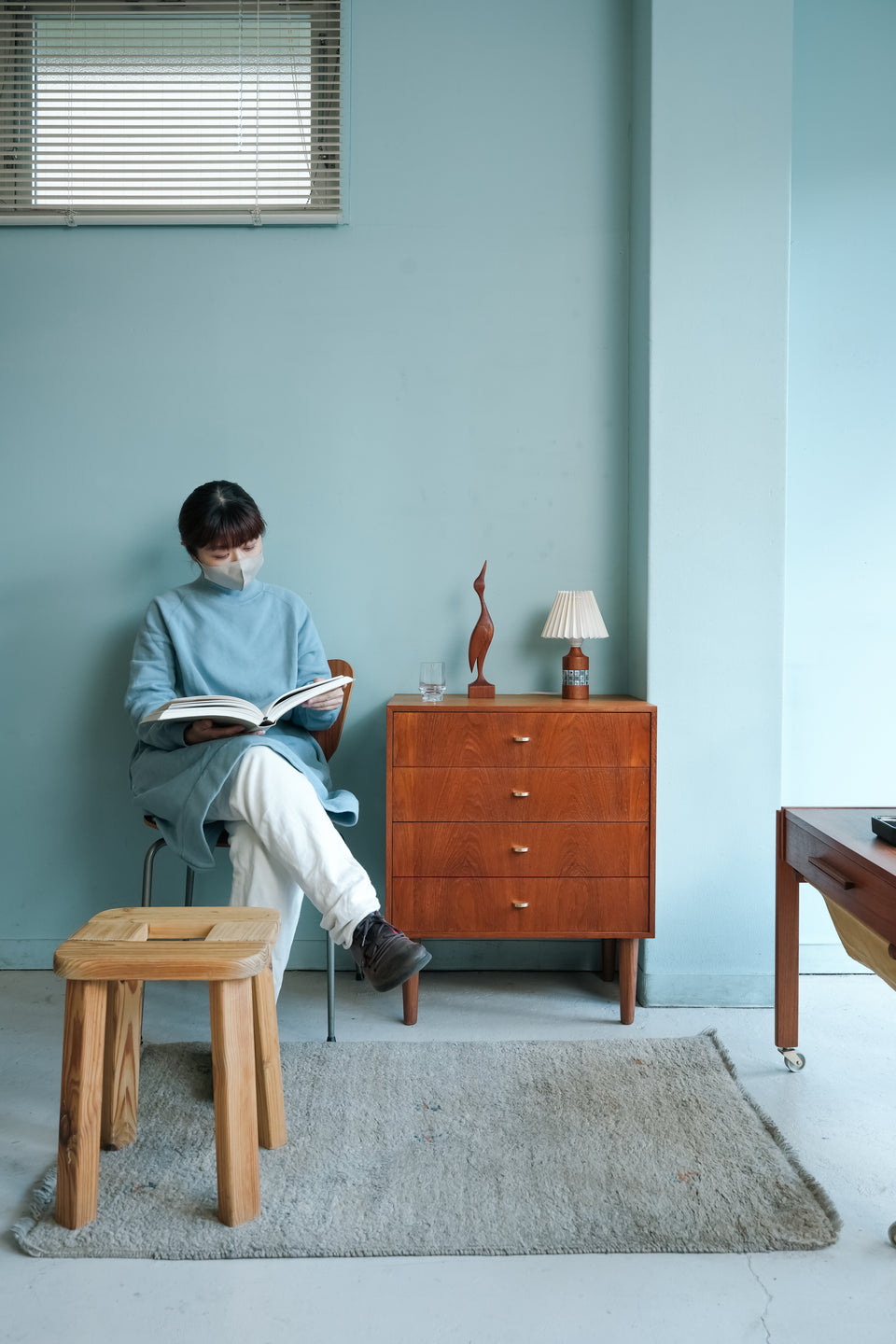 Danish Vintage Teak Bed Side Small Chest/デンマークヴィンテージ ベッドサイドスモールチェスト チーク材 北欧家具