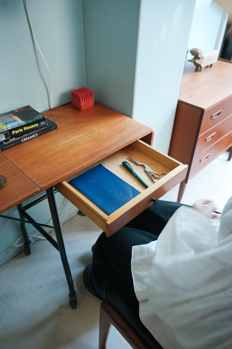 デンマークヴィンテージ タイプライターテーブル デスク 北欧家具