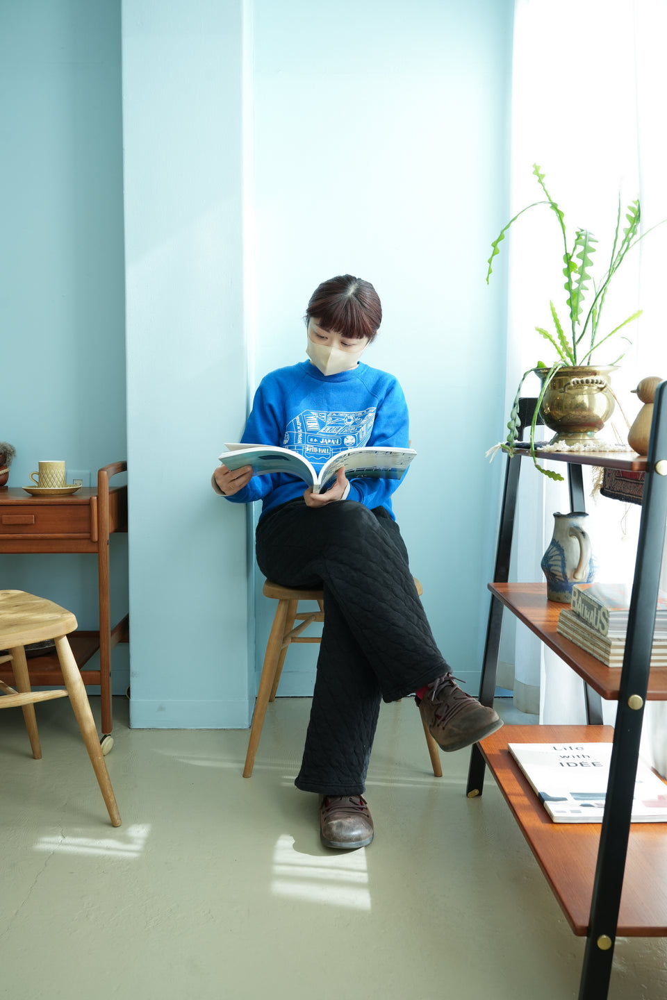 Ercol UK Vintage Stacking Chair/イギリスヴィンテージ アーコール スタッキングチェア 椅子 グリーンドット
