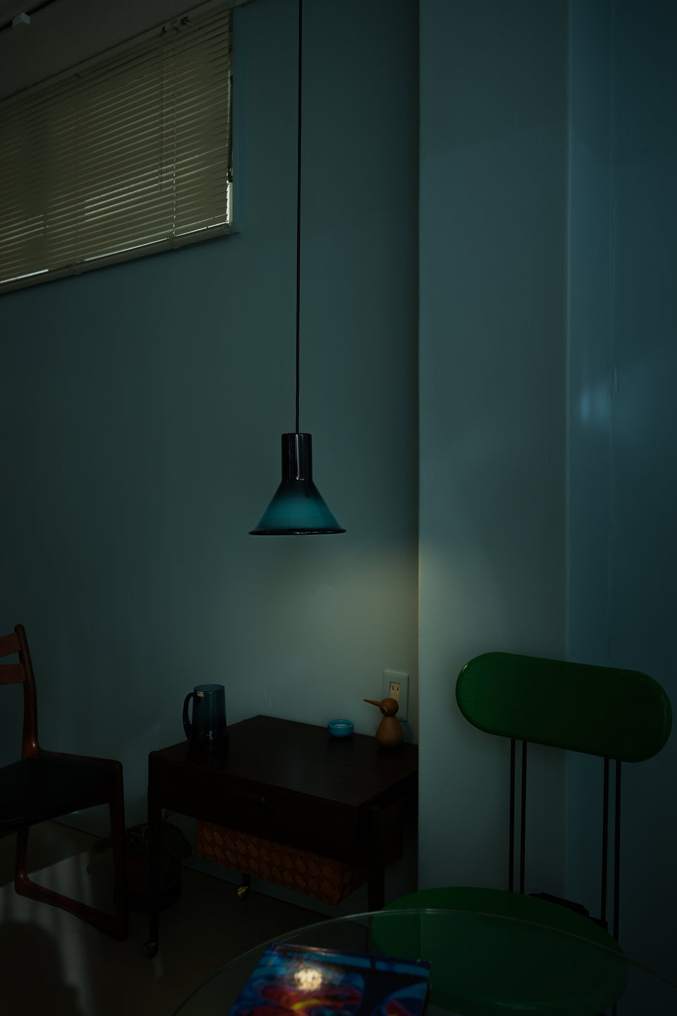 Holmegaard P&T Pendant Mini Blue Michael Bang/ホルムガード ペンダントライト ブルー 照明 デンマークヴィンテージ