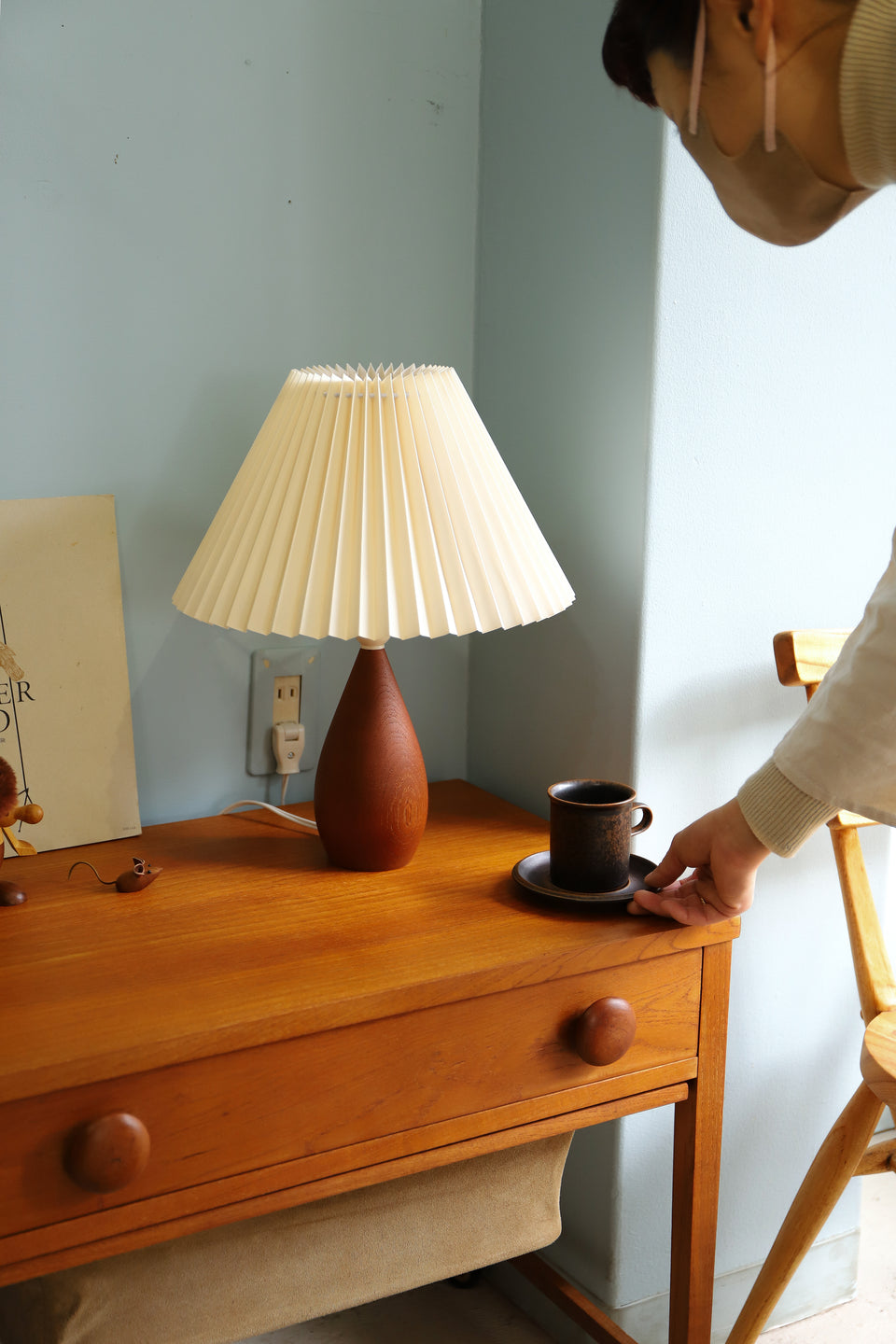Teakwood Table Lamp Danish Vintage/デンマークヴィンテージ テーブルランプ チーク材 間接照明 北欧インテリア
