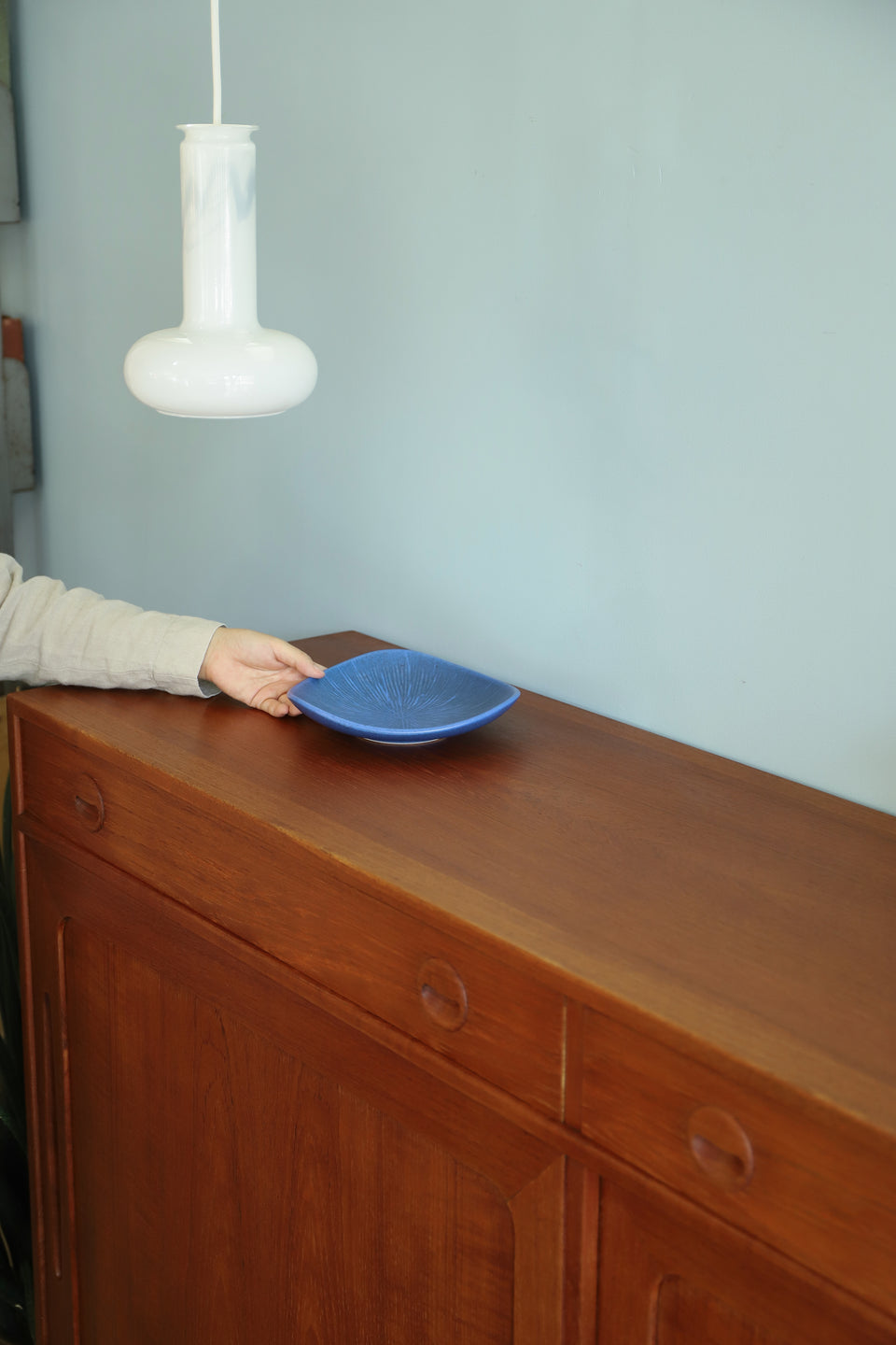 Danish Vintage High Sideboard Teakwood/デンマークヴィンテージ ハイサイドボード 北欧家具