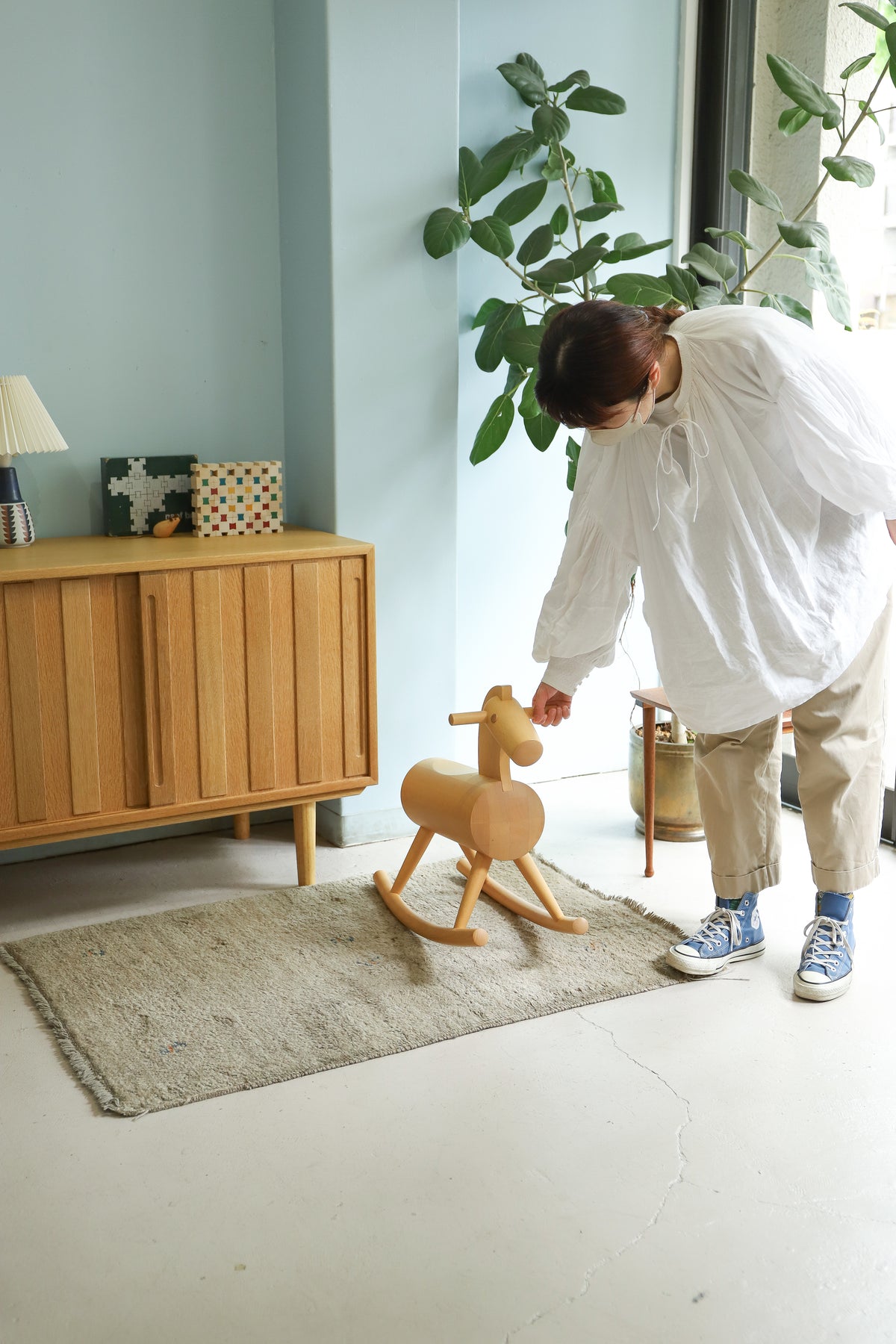 O&Mデザイン 木馬 ロッキングホース/O&M Design “Mokuba” Rocking