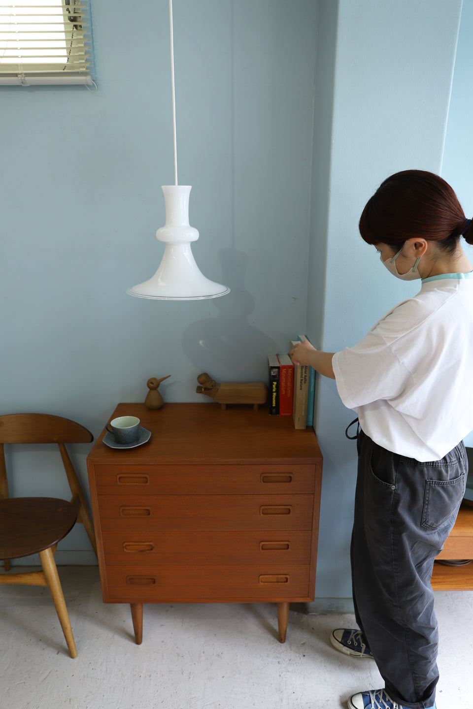 Danish Vintage Holmegaard Pendant Light Etude2 White/ホルムガード ペンダントライト エチュード ホワイト デンマークヴィンテージ