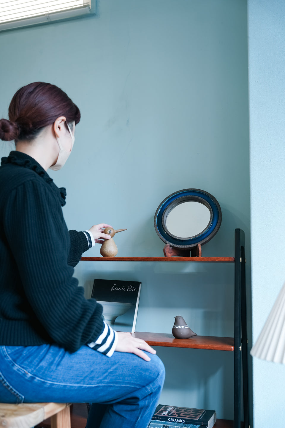 Knabstrup Wall Mirror Erik Reiff Danish Vintage/デンマークヴィンテージ ナブストラップ ウォールミラー 鏡 北欧インテリア