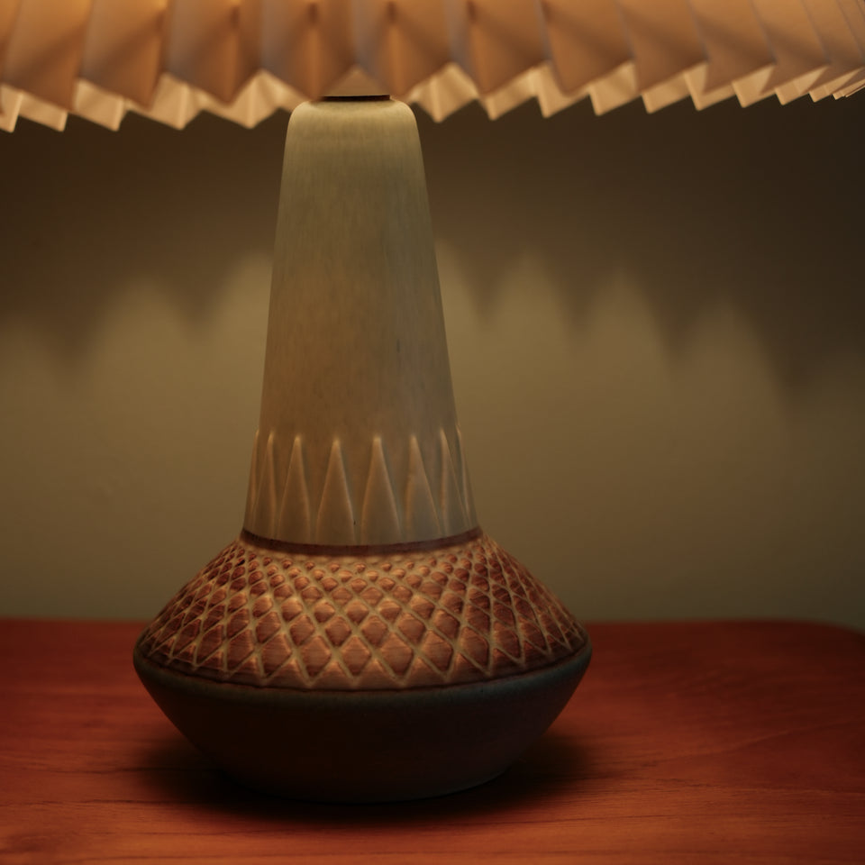 Soholm Table Lamp Model 926 Light Blue and Brown/テーブルランプ エイナー・ヨハンセン スーホルム デンマークヴィンテージ