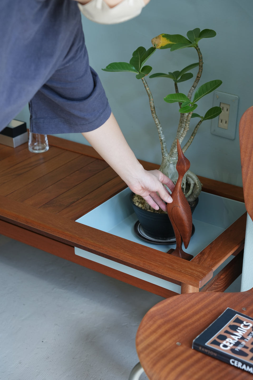 Swedish Vintage Coffee Table “Florida” Ingvar Andersson/スウェーデンヴィンテージ コーヒーテーブル プランター付き 北欧家具