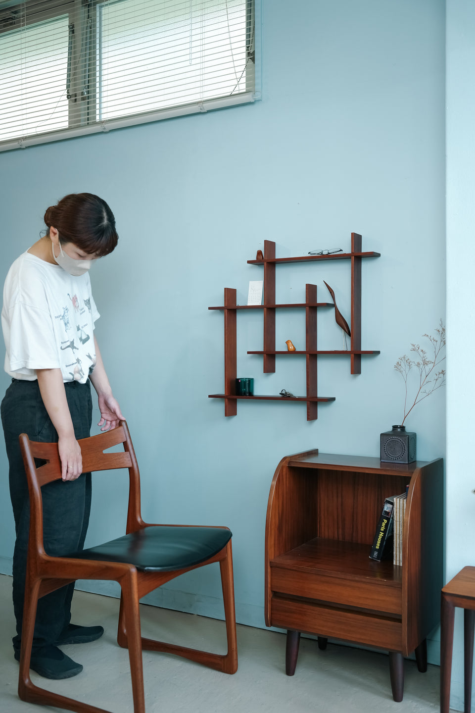 Swedish Vintage Teak Wall Shelf/スウェーデンヴィンテージ ウォールシェルフ チーク材
