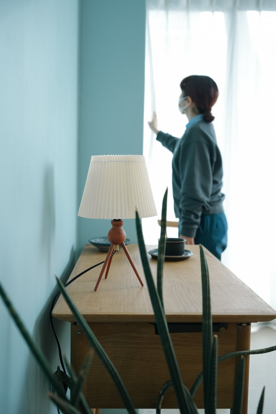 Teak Tripod Table Lamp Danish Vintage/デンマークヴィンテージ テーブルランプ チーク材 照明 北欧インテリア