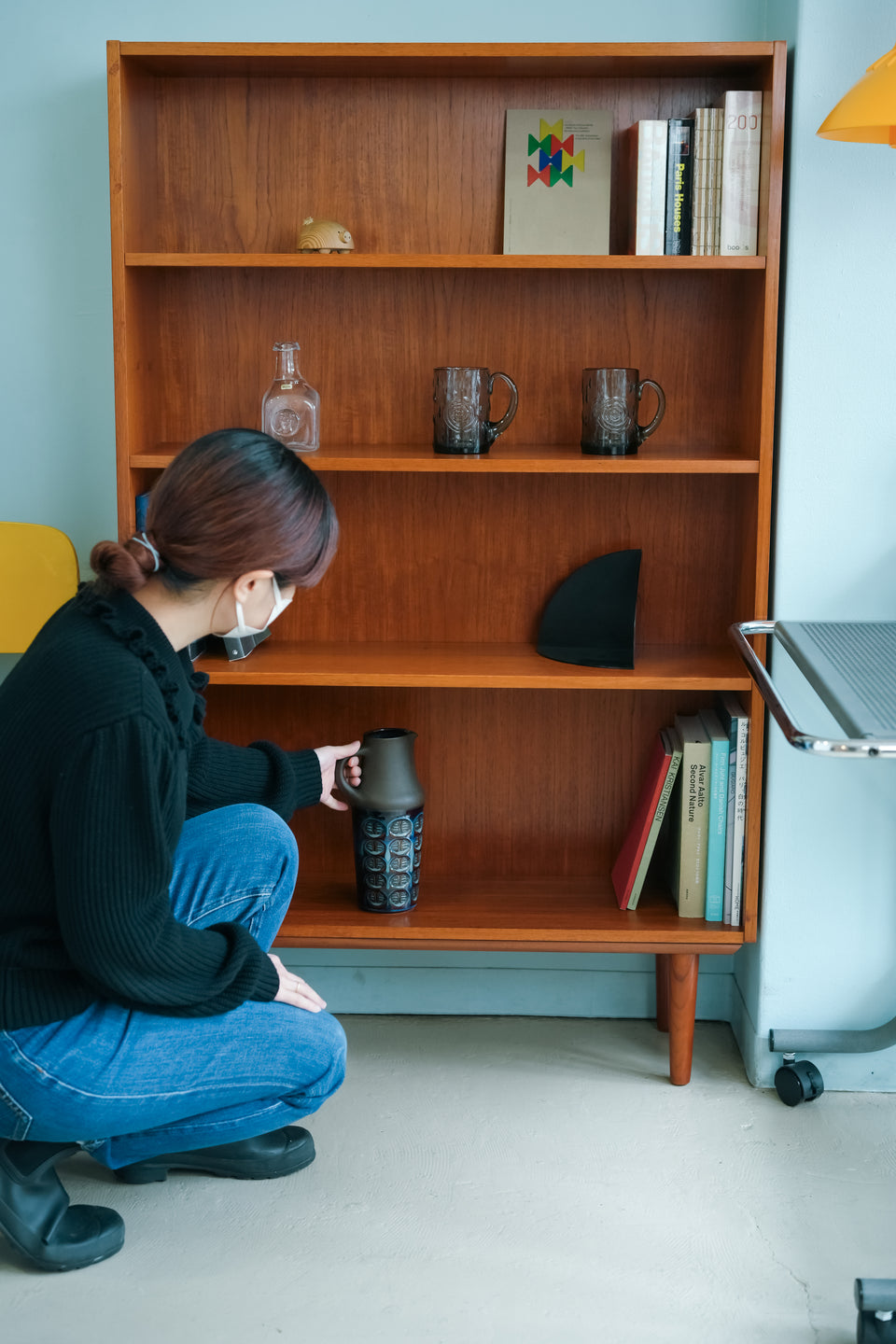 Teak Bookcase Shelf Danish Vintage/デンマークヴィンテージ ブックケース シェルフ チーク材