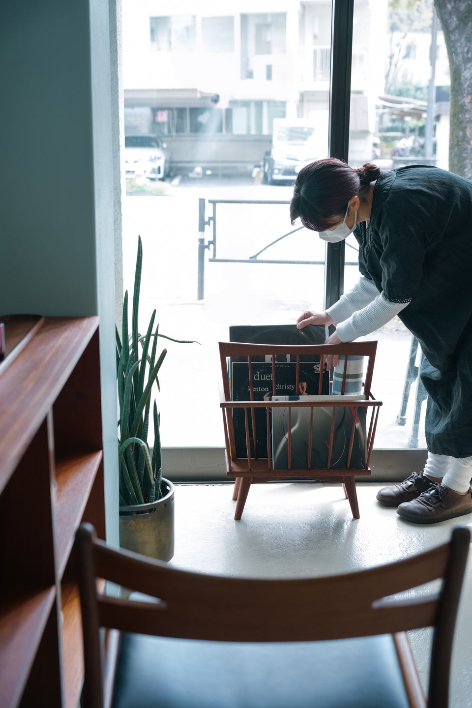 Vintage Teak Magazine Rack/ヴィンテージ マガジンラック チーク材