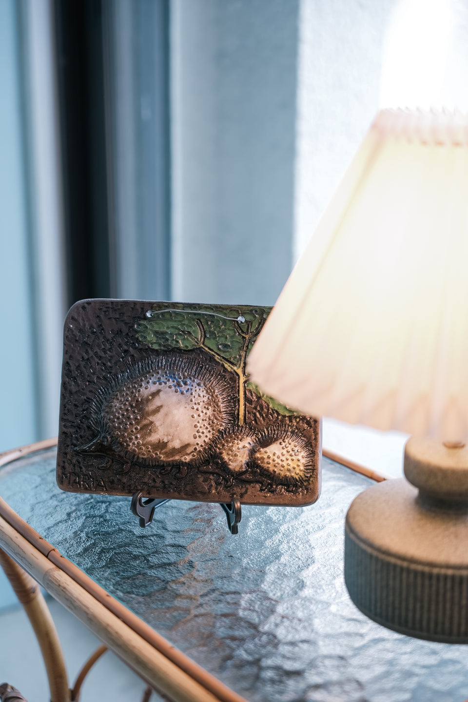 Ateljé Ninnie Keramik Hedgehog Relief Maria Ekberg/スウェーデンヴィンテージ ハリネズミの陶板 マリア・エクベリ
