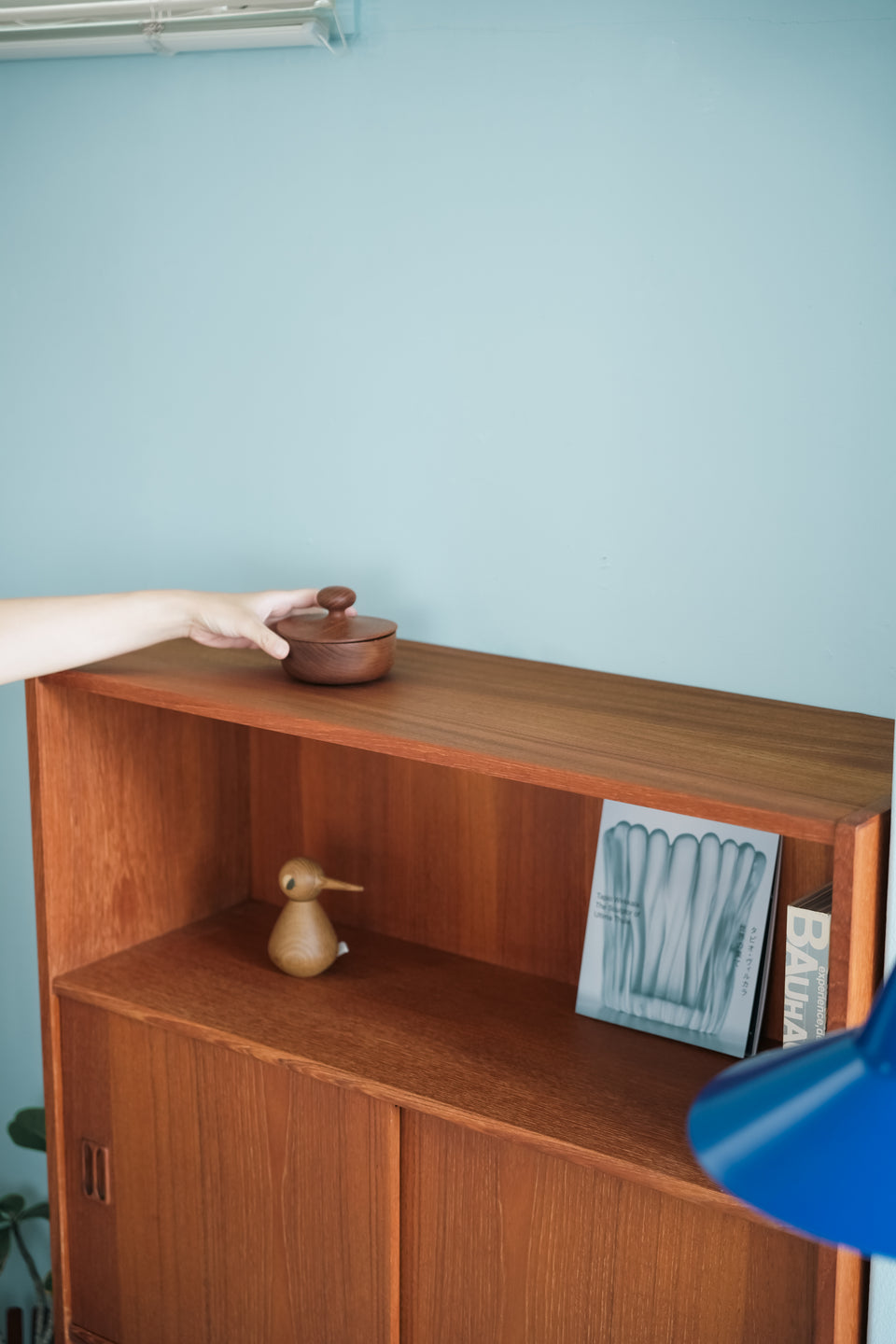 Bookcase Teak with Door Danish Vintage/デンマークヴィンテージ ブックケース シェルフ 本棚 チーク材