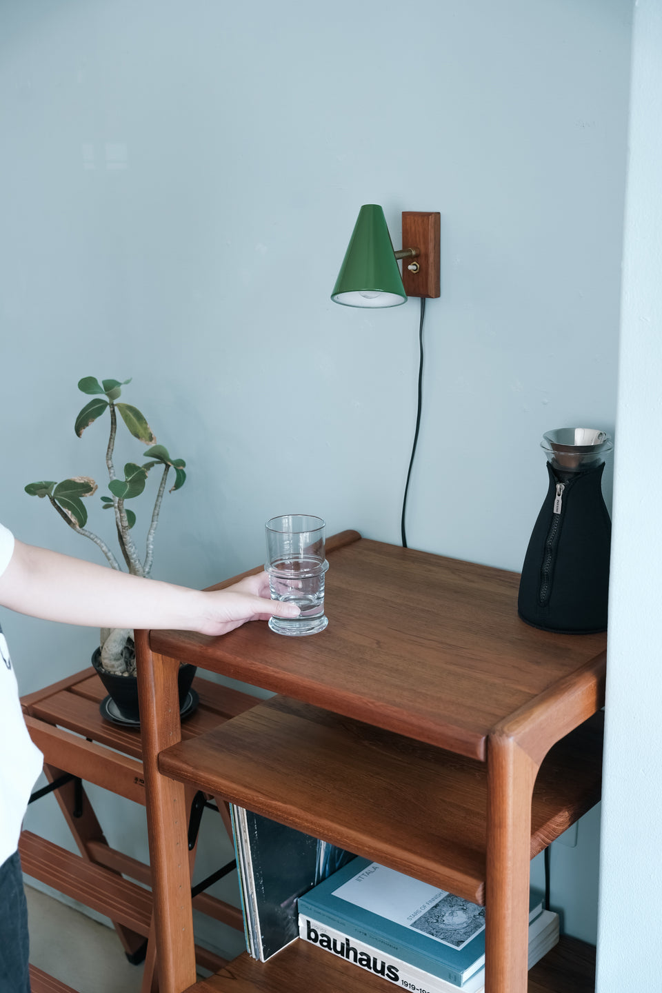 Danish Vintage Teak Wagon Shelf with Drawer/デンマークヴィンテージ ワゴン シェルフ チーク材