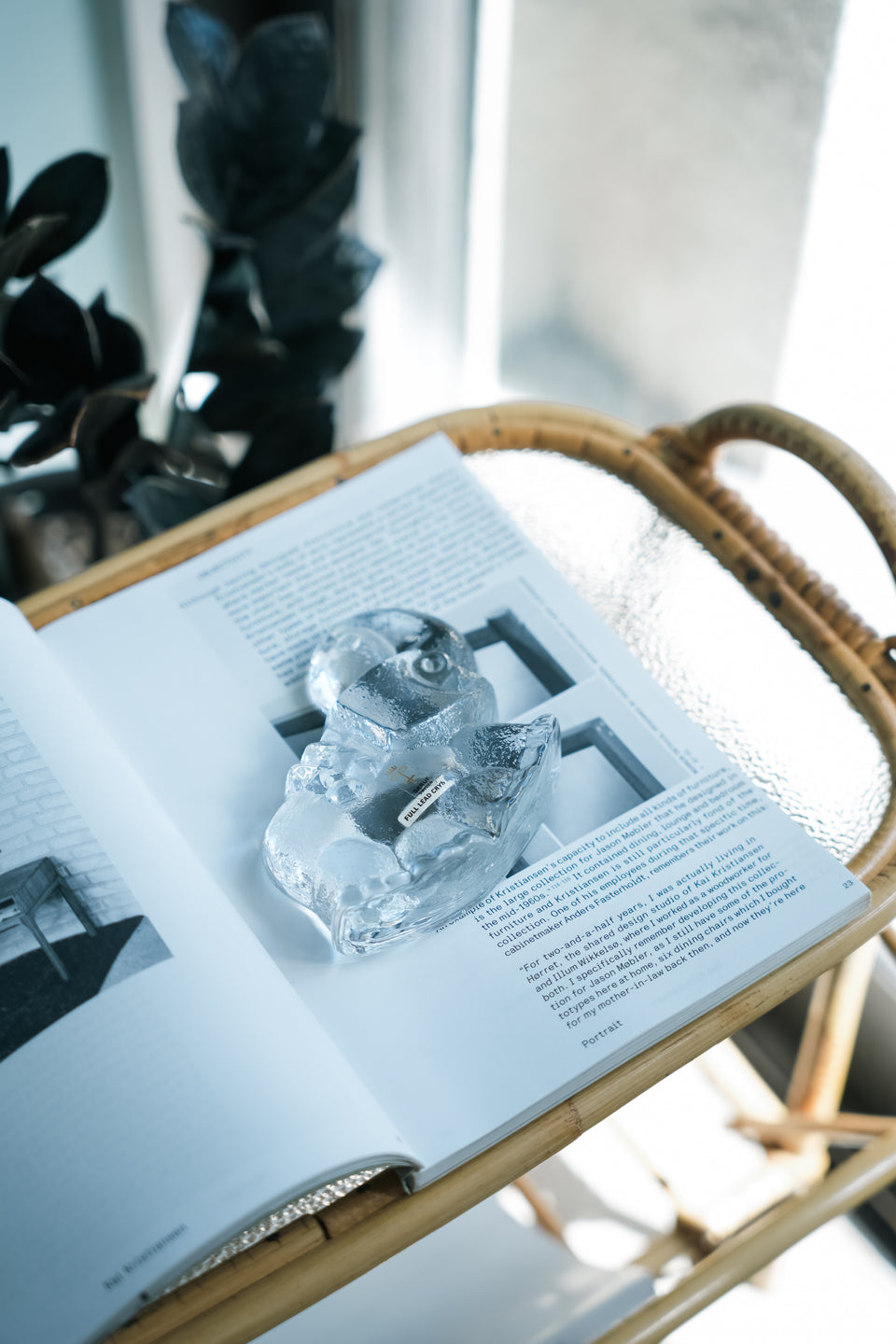 SKRUF Elephant Glass Objet Lars Hellsten/スクルーフ ゾウのガラスオブジェ ラース・ヘルステン スウェーデンヴィンテージ
