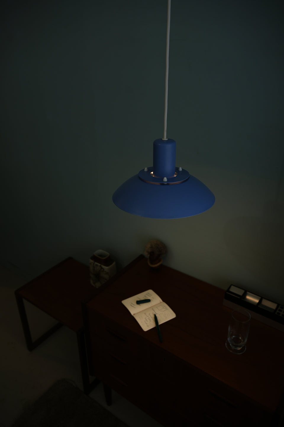 Horn Pendant Light Type775 Blue Danish Vintage/ホーン ペンダントライト ブルー デンマークヴィンテージ 照明 北欧インテリア
