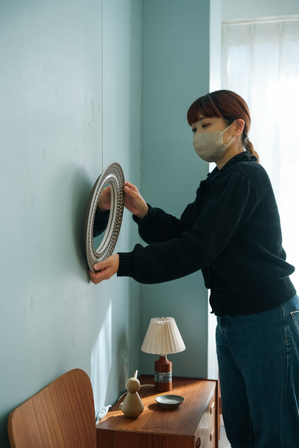 Upsala-Ekeby Wall Mirror Göran Andersson “Cornus”/ウプサラ・エクビー ウォールミラー ゴラン・アンダーソン 北欧インテリア