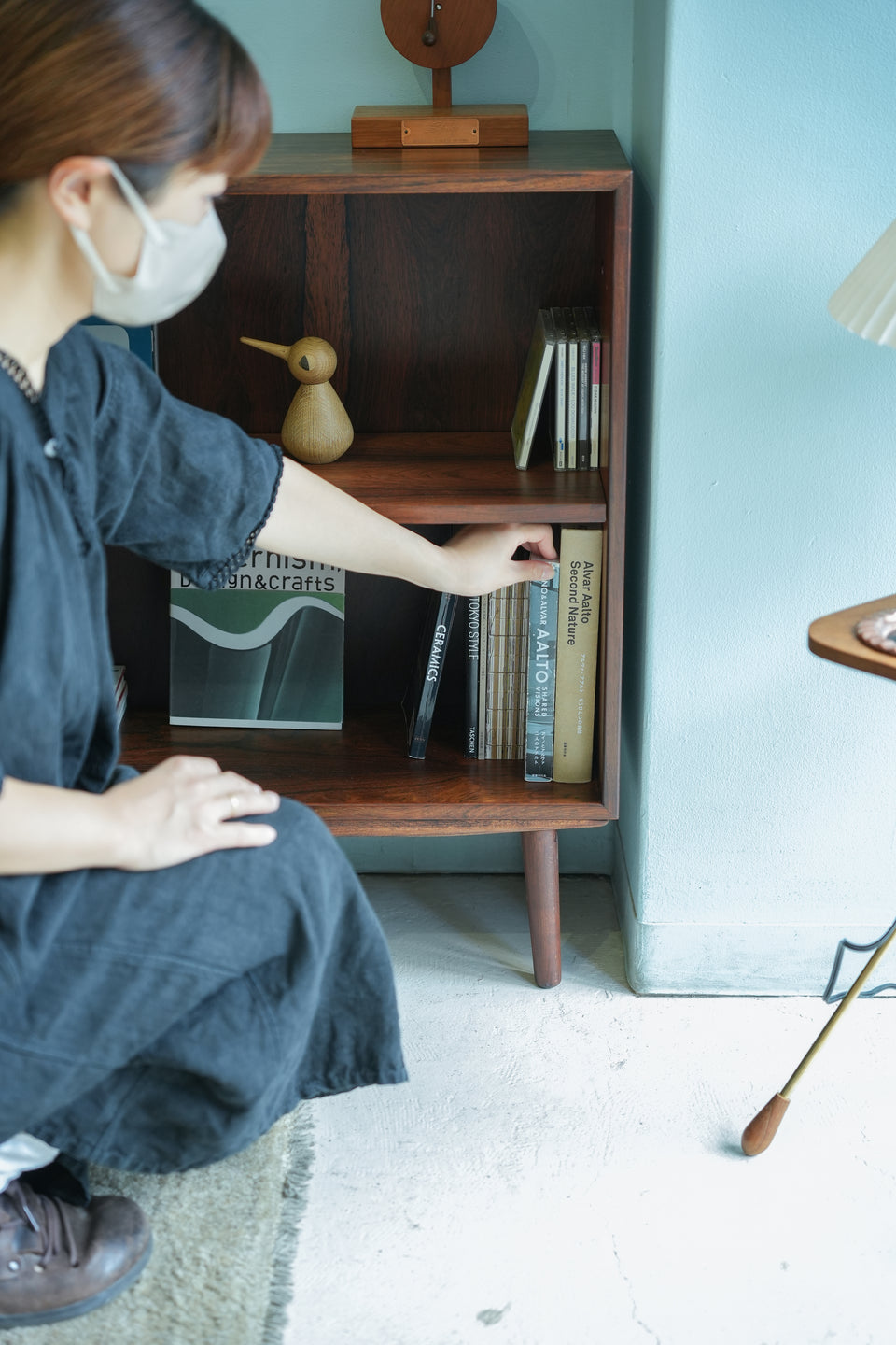 Danish Vintage Hjørnebo Møbelfabrik Small Bookcase Rosewood/デンマークヴィンテージ ローズウッド ブックケース 本棚 北欧家具