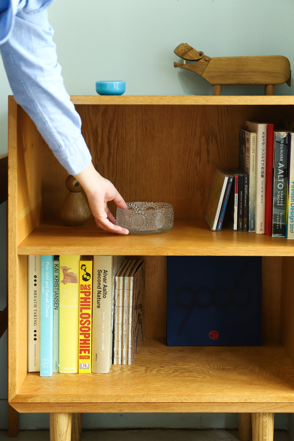 Danish Vintage Oakwood Small Bookcase/デンマークヴィンテージ スモールブックケース 本棚 北欧家具