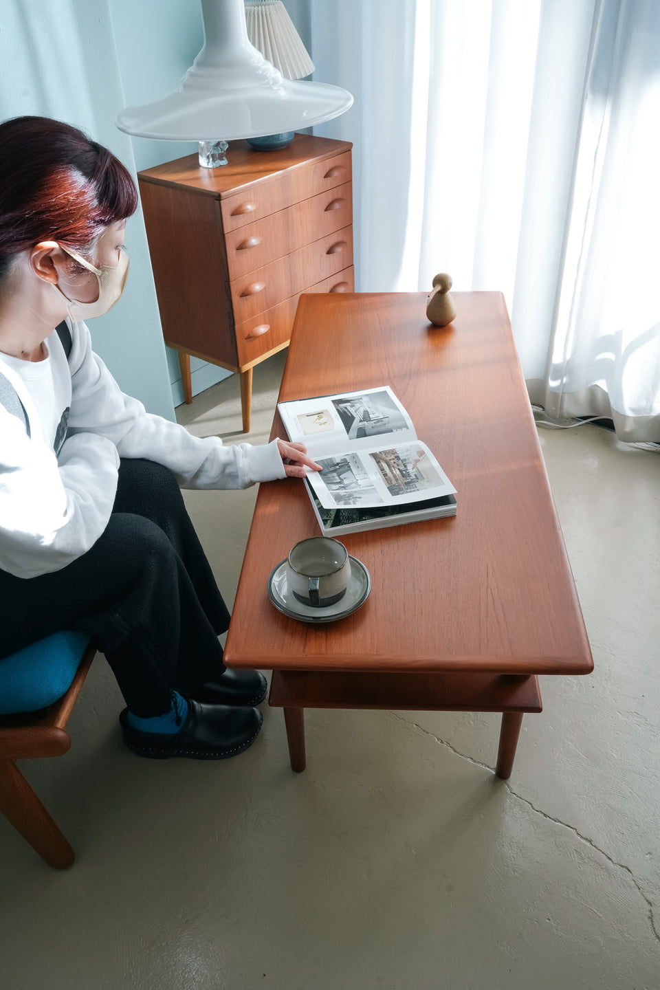 デンマークヴィンテージ コーヒーテーブル チーク材 北欧家具/Danish