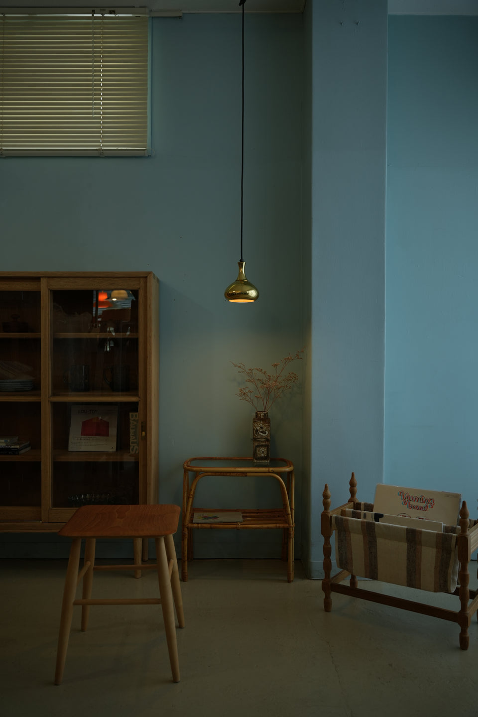 Danish Vintage Scandi-Lamp Brass Pendant Light/デンマークヴィンテージ ペンダントライト 真鍮製