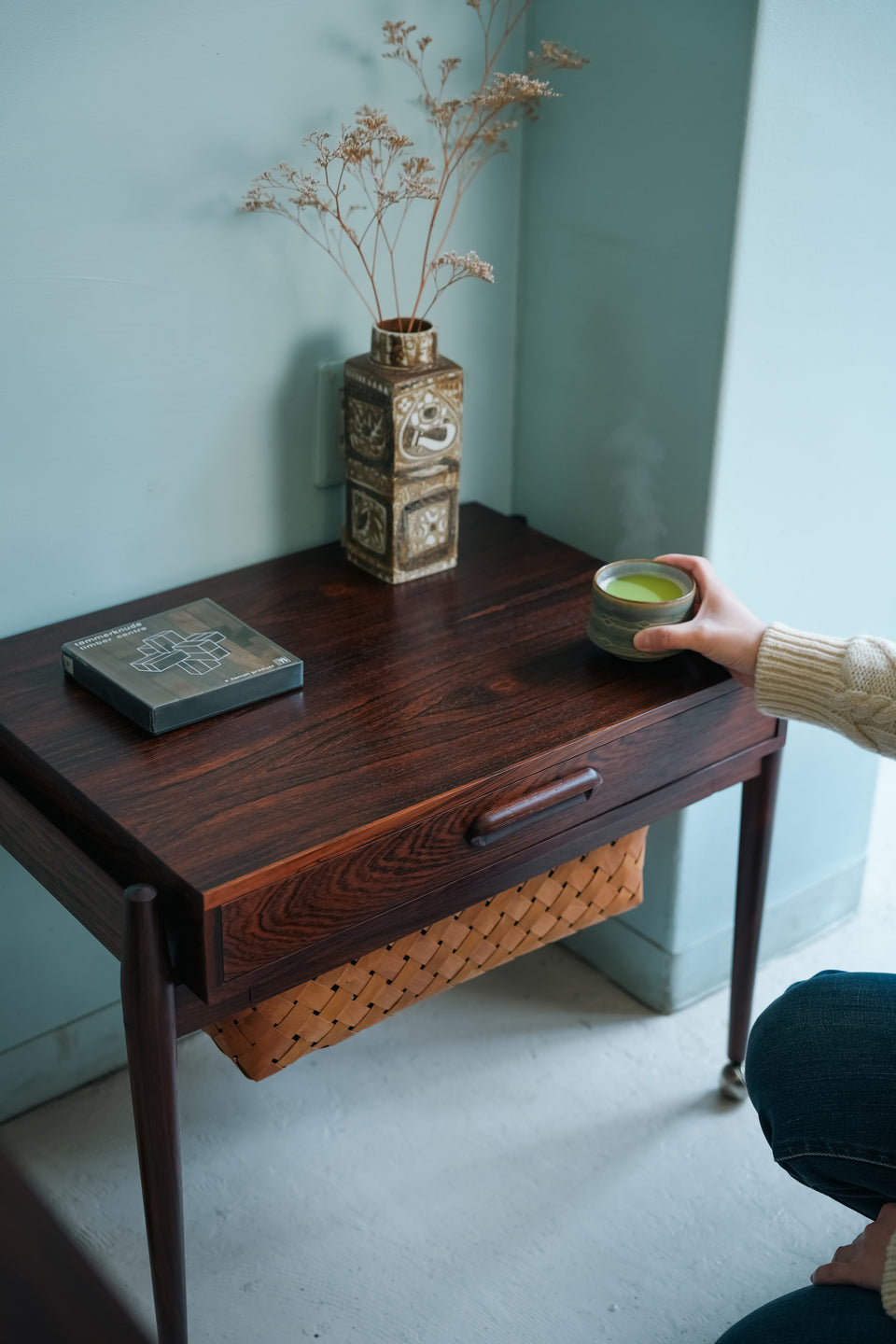 Danish Vintage Sewing Wagon Rosewood/デンマークヴィンテージ ソーイングワゴン サイドテーブル ローズウッド 北欧家具