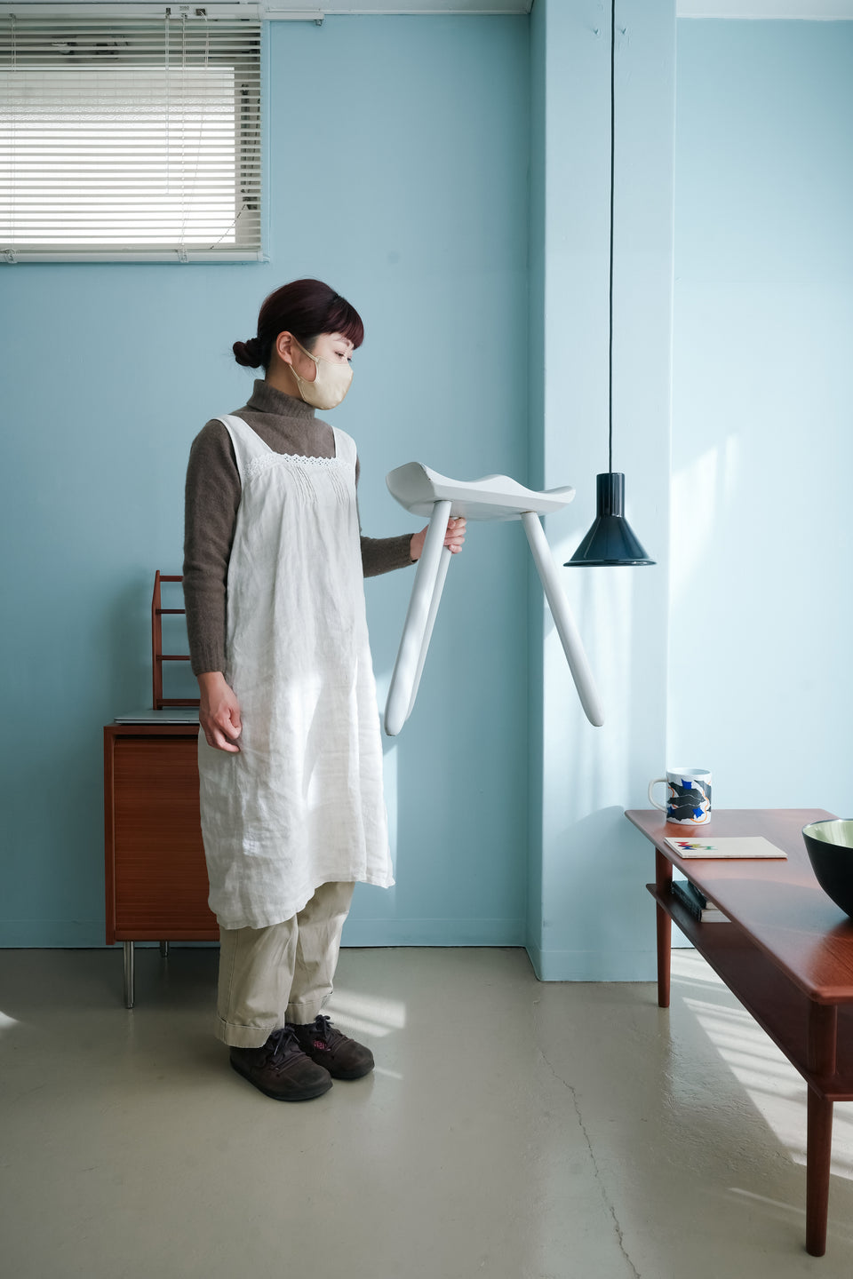 Danish Vintage Shoemaker Chair Stool/デンマークヴィンテージ シューメーカーチェア ミルクスツール