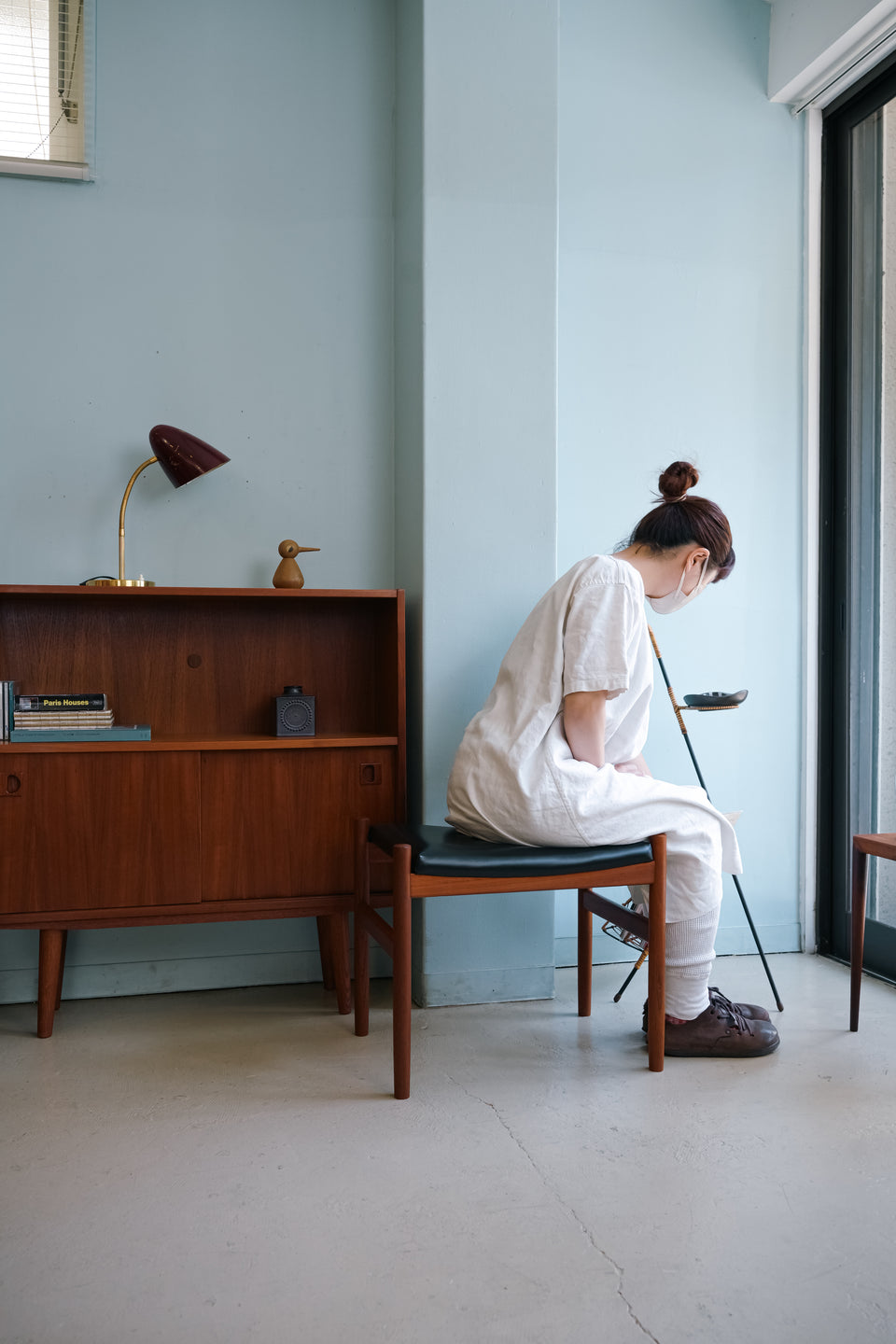 Danish Vintage Spøttrup Møbelfabrik Stool Ottoman/デンマークヴィンテージ スツール オットマン チーク材
